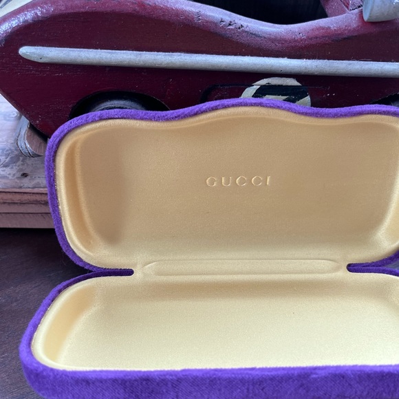 Gorgeous Purple and Yellow Gucci Case for Glasses - Picture 2 of 5